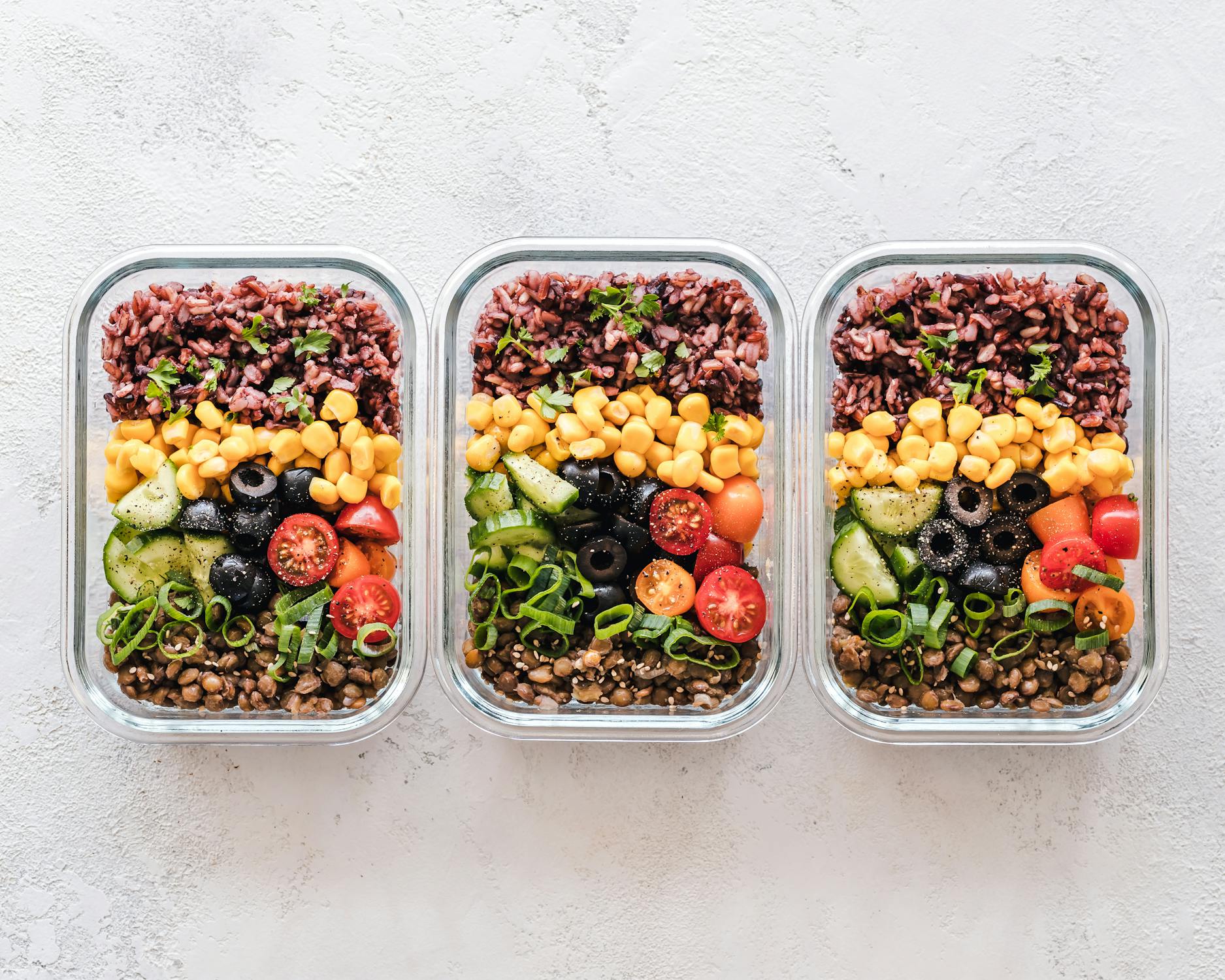 Rice And Lentil Salad Meal Prep